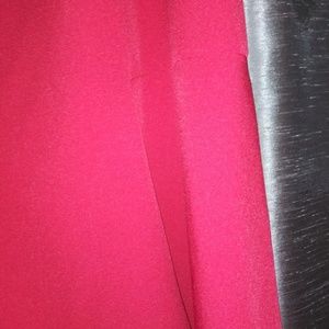 Cranberry red skirt with flared hem